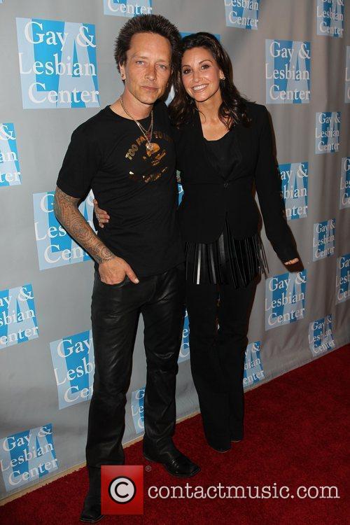 Billy Morrison, Gina Gershon and Beverly Hilton Hotel