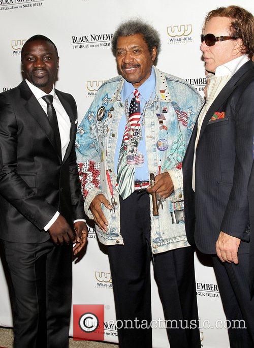 Akon, Don King and Mickey Rourke