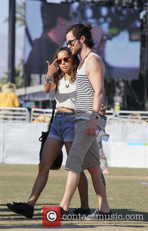 Zoe Kravitz, Penn Badgley and Coachella 1