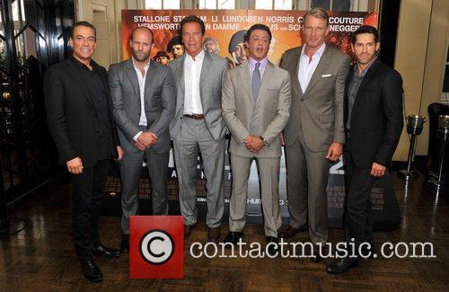 Jean Claude Van Damme, Dolph Lundgren, Jason Statham and Sylvester Stallone