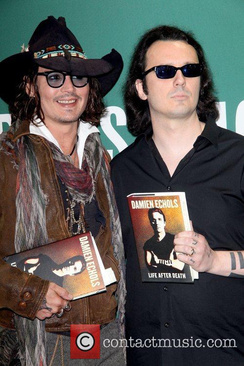 Johnny Depp, L, Damien Echols, Damien Echols In Conversation, With Johnny Depp, Barnes and Noble Union Square