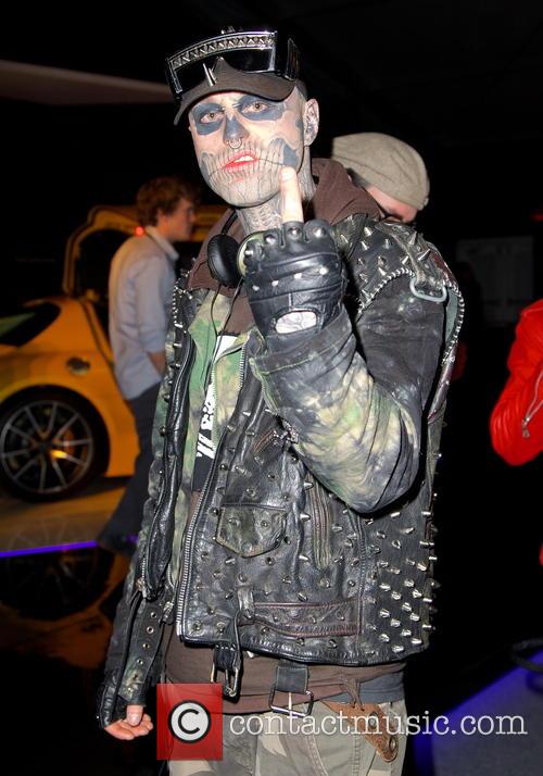 Rick Genest at New York Fashion Week