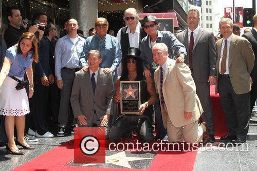 Robert Evans, Charlie Sheen, Jim Ladd and Slash 1