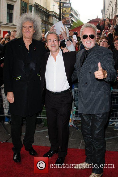 Brian May, Ben Elton and Roger Taylor 1