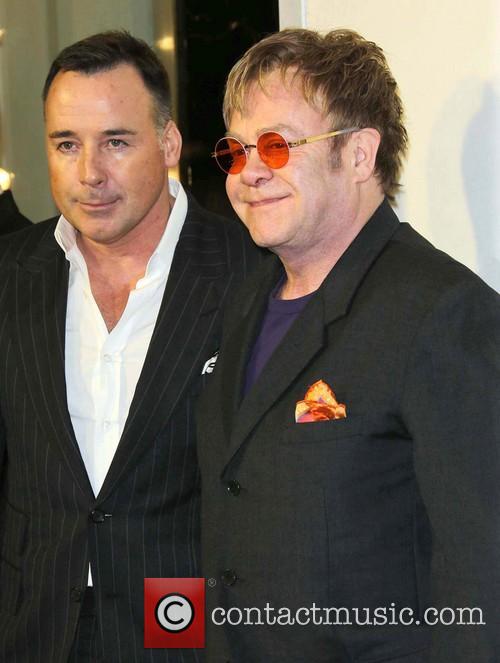 Sir Elton John, David Furnish and Tom Ford