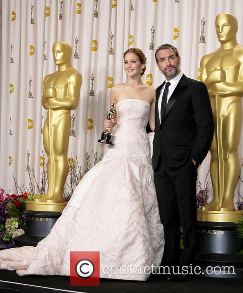 Jennifer Lawrence and Jean Dujardin