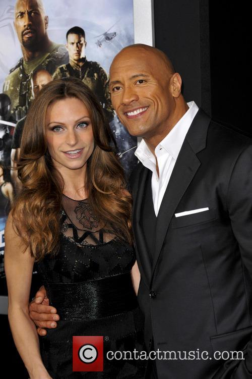 Dwayne Johnson and Lauren Hashian 1