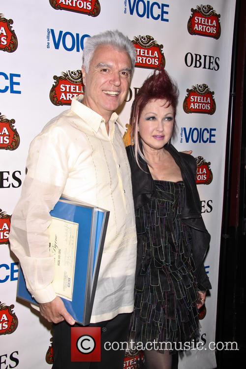 David Byrne and Cyndi Lauper