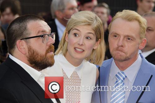 Nick Frost, Rosamund Pike and Simon Pegg