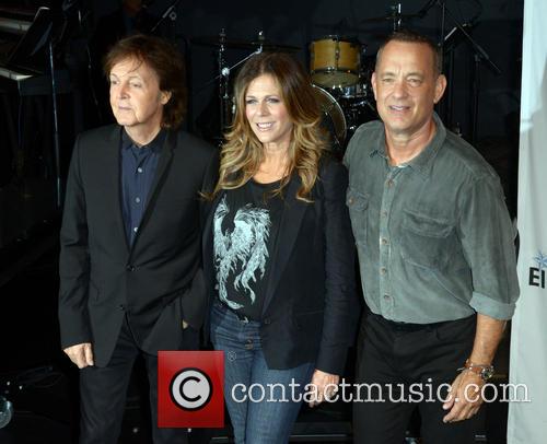 Sir Paul Mccartney, Rita Wilson and Tom Hanks