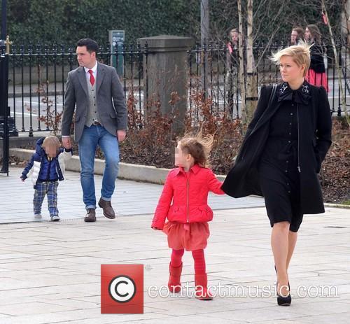 Nicky Byrne, David Keoghan and Cecelia Ahern