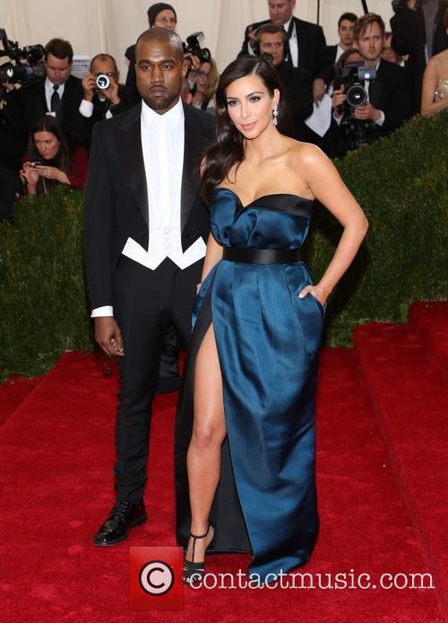 Kanye West and Kim Kardashian