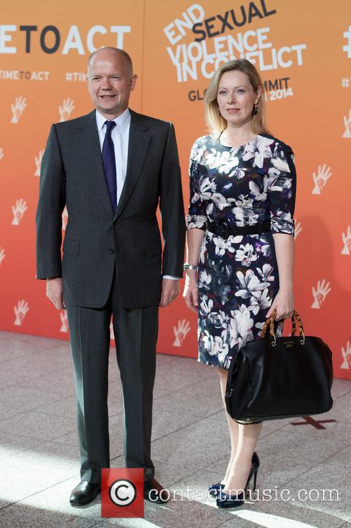 William Hague and Ffion Jenkins