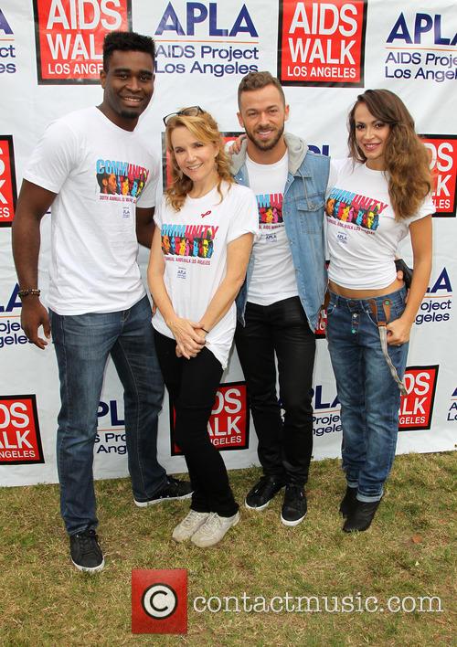 Keo Motsepe, Lea Thompson, Artem Chigvintsev and Karina Smirnoff