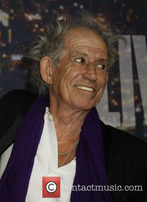 Keith Richards on red carpet for Saturday Night Live