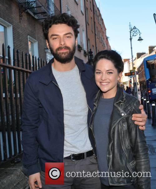 Aidan Turner and Sarah Greene