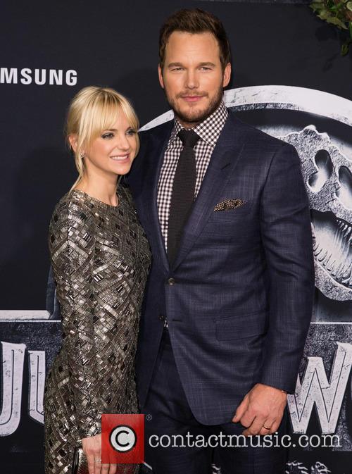 Chris Pratt and Anna Faris at the Jurassic World premiere