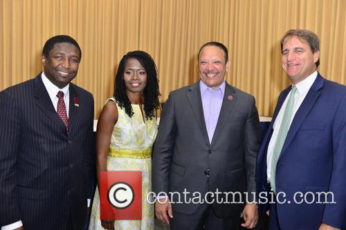 Fort Lauderdale, Broward County Commissioner Dale Holness, Urban League Of Broward County Ceo Germaine Smith-baugh and National Urban League President & Ceo Marc H. Morial 1