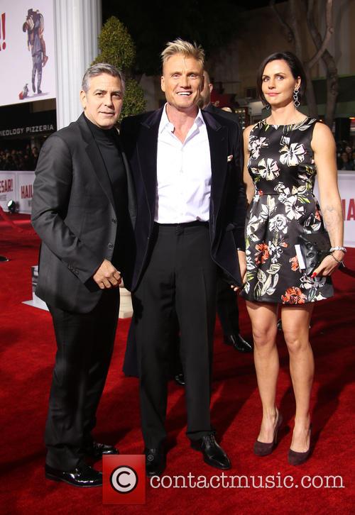 George Clooney, Dolph Lundgren and Jenny Sandersson