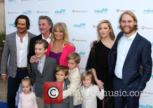 Oliver Hudson, Kurt Russell, Goldie Hawn, Kate Hudson and Wyatt Russell