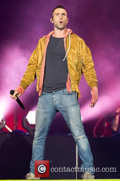 Adam Levine performs with Maroon 5 at Rock in Rio