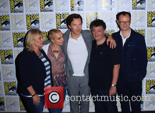 Mark Gatiss, Steven Moffat, Amanda Abbington, Sue Vertue and Benedict Cumberbatch 1