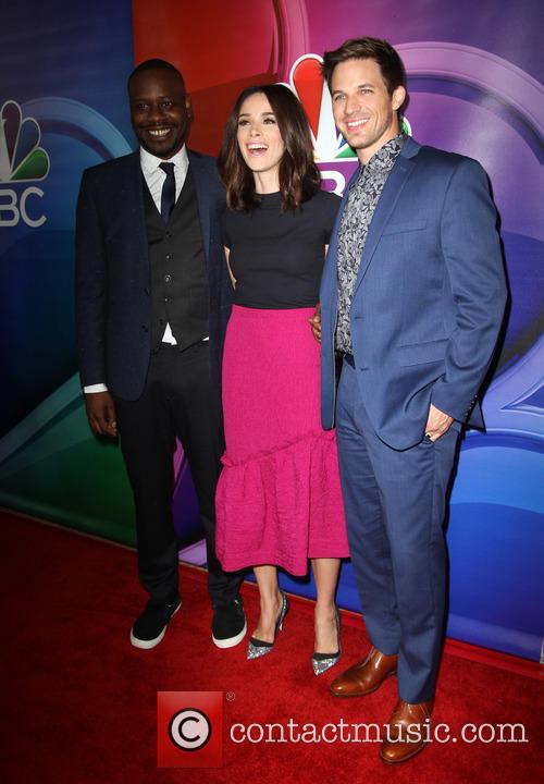 Malcolm Barrett, Abigail Spencer and Matt Lanter