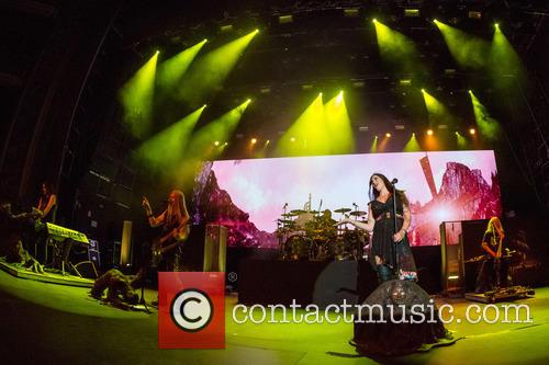 Nightwish, Floor Jansen, Marco Hietala, Tuomas Holopainen, Troy Donockley and Jukka Nevalainen 4