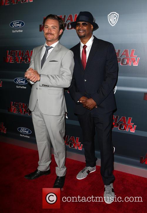 Clayne Crawford, Damon Wayans and Jr.