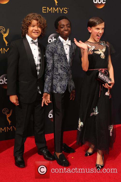 Gaten Matarazzo, Caleb Mclaughlin and Millie Bobby Brown 4