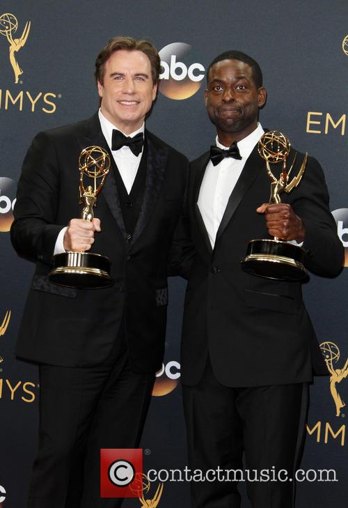 John Travolta and Sterling K. Brown 11