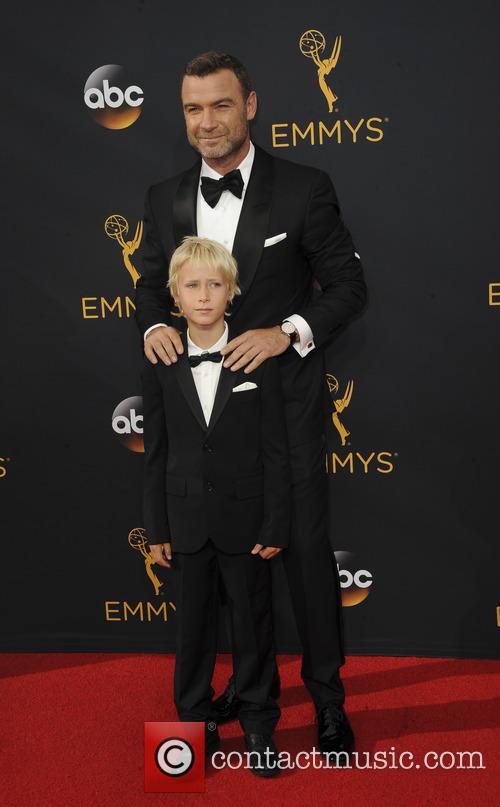 Liev Schreiber and Samuel Kai Schreiber 1