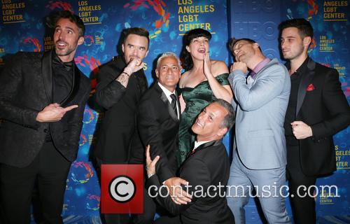 Paul Hollowell, Brian Justin Crum, Greg Louganis, Pauley Perrette, Lance Bass, Michael Turchin and Johnny Chaillot 4