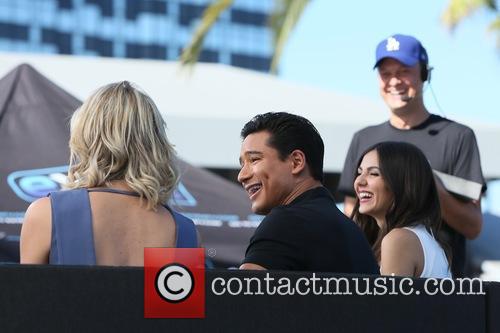 Victoria Justice, Charissa Thompson and Mario Lopez