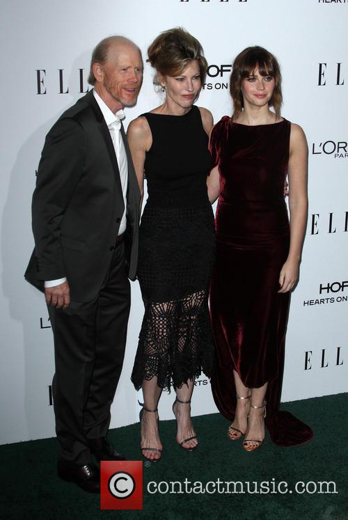 Ron Howard, Elle Editor-in-chief Robbie Myers and Felicity Jones 10