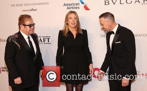 Sir Elton John, ­­­­­­­­­­­­­diana Krall and David Furnish