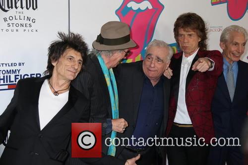 Mick Jagger, Keith Richards, Ronnie Wood, Charlie Watts and Martin Scorsese 8