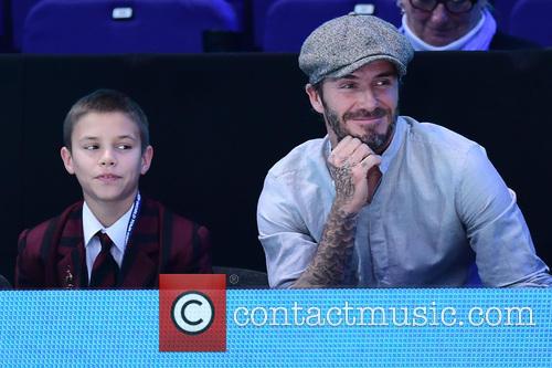 David Beckham and Romeo Beckham
