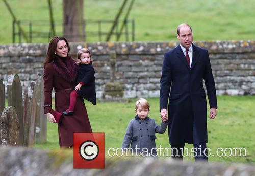 Prince William, Duke Of Cambridge, Prince George, Catherine Duchess Of Cambridge, Kate Middleton and Princess Charlotte 1