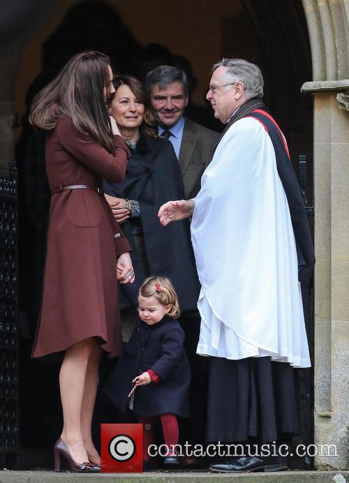 Catherine Duchess Of Cambridge, Kate Middleton, Princess Charlotte, Michael Middleton and Carole Middleton 4