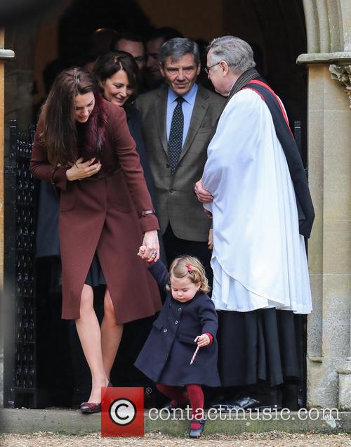 Catherine Duchess Of Cambridge, Kate Middleton, Princess Charlotte, Michael Middleton and Carole Middleton 5