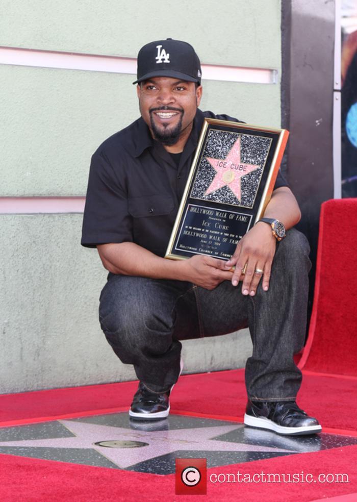 Ice Cube with his Hollywood Star