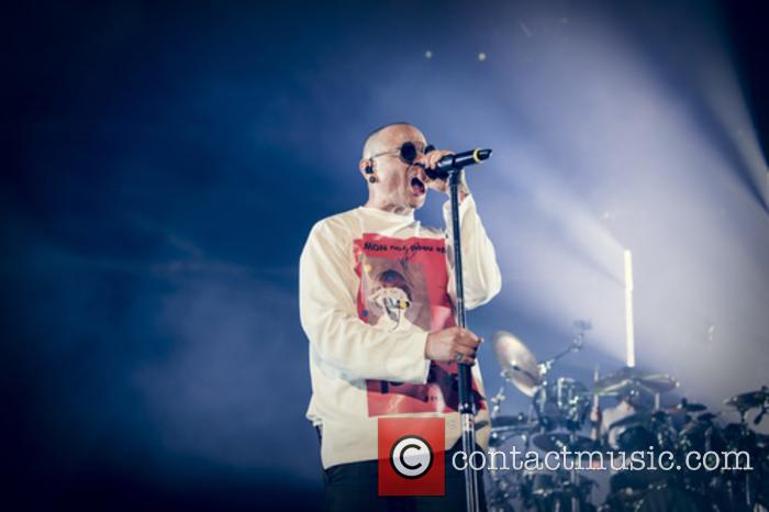 Linkin Park performing live in London