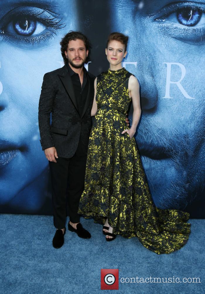 Kit Harington and Rose Leslie at the 'Game of Thrones' season 7 premiere