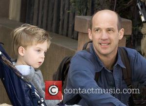 Anthony Edwards filming on the Set of 'motherhood' in Greenwich Village  New York City, USA - 05.06.08