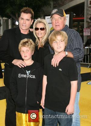 Ray Liotta, Catherine Hickland, James Caan and Sons Los Angeles film premiere of 'Bee Movie' held at Mann Village Theater...
