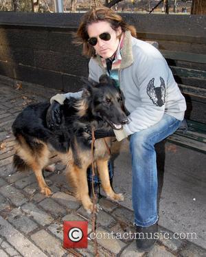 Billy Ray Cyrus out walking his dog in Midtown New York City, USA - 31.12.07