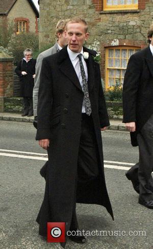 Laurence Fox arriving at his wedding to Billie Piper at the Parish Church of St. Mary in Easebourne West Sussex,...