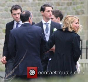 Billie Piper arriving at her wedding to Laurence Fox at the Parish Church of St. Mary in Easebourne West Sussex,...