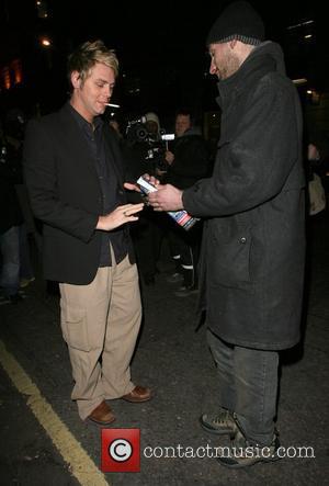 Brian McFadden leaving Nobu Berkeley restaurant at 2am with his sister Susan McFadden, saying they were going gambling! London, England...